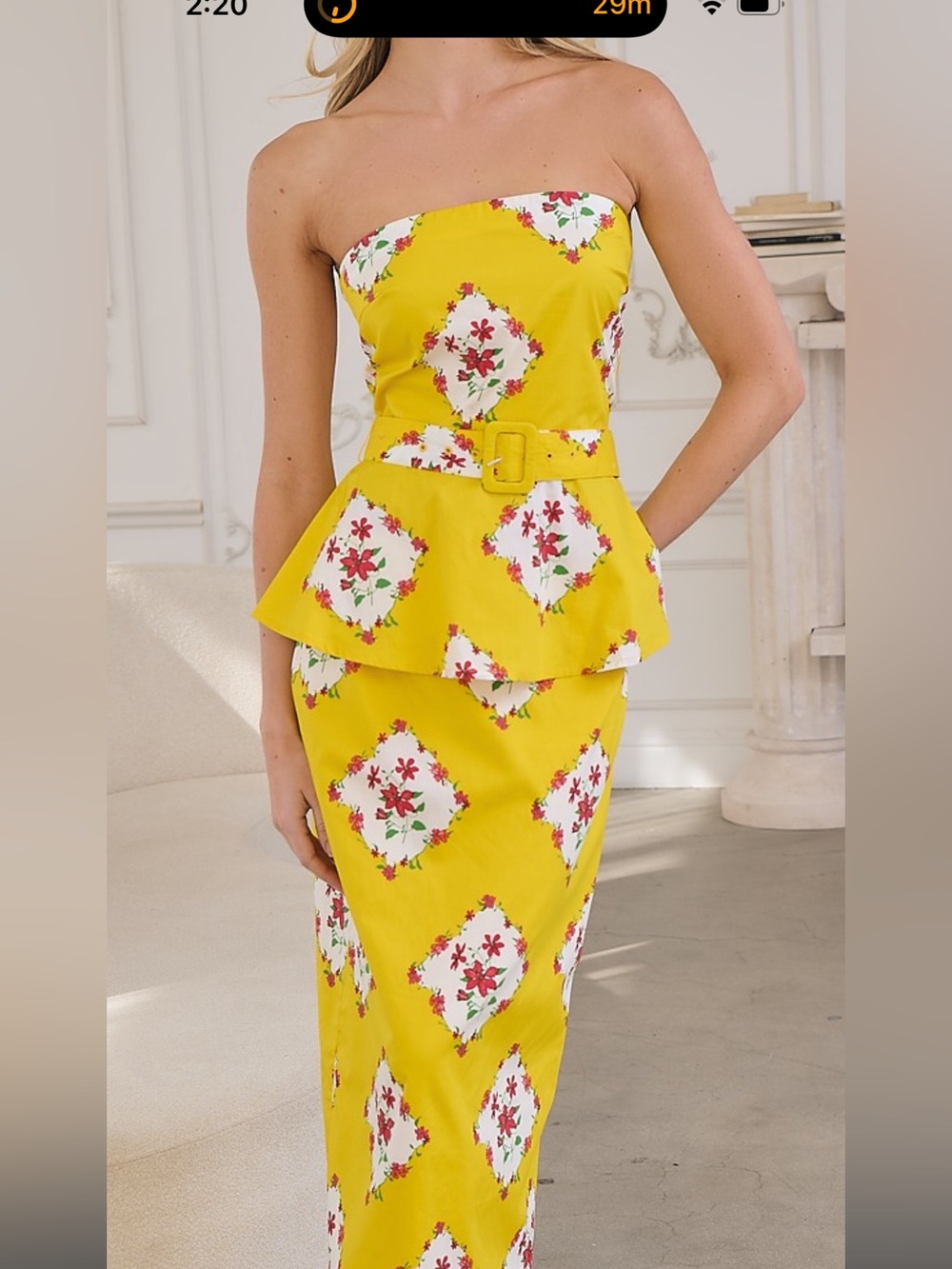 Dillards Sugar Lips Yellow Set SIZE MEDIUM. WORN ONCE!